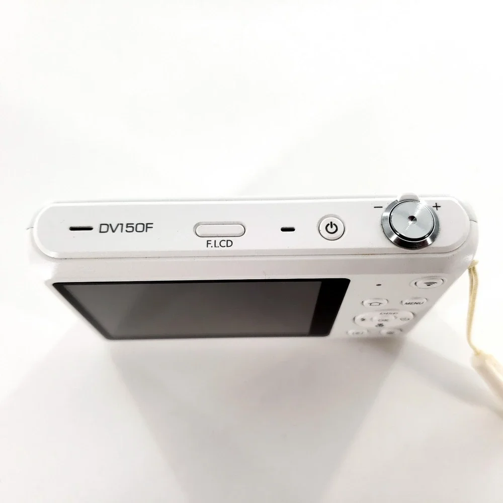 Samsung DualView DV150F 16.2MP Digital Camera White Complete In Box Tested Works